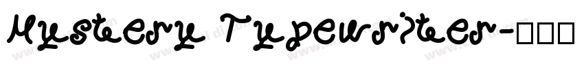Mystery Typewriter字体转换